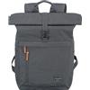 travelite zaino per il bagaglio a mano, zaino per laptop da 15,6 pollici, BASICS, zaino da viaggio con funzione roll-top, 60 cm, 35 litri