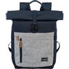travelite zaino per il bagaglio a mano, zaino per laptop da 15,6 pollici, BASICS, zaino da viaggio con funzione roll-top, 60 cm, 35 litri