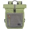 travelite zaino per il bagaglio a mano, zaino per laptop da 15,6 pollici, BASICS, zaino da viaggio con funzione roll-top, 60 cm, 35 litri