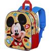 Disney Topolino Boy-Zainetto 3D Elite, Giallo, 25 x 30 cm, Capacità 7 L