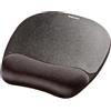 Fellowes Tappetino mouse Everyday con supporto per il polso - Tappetino ergonomico per mouse per computer portatile, poggiapolsi ergonomico - Nero