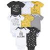 Gerber unisex per bambini, confezione da 8 tutine a maniche corte e set di magliette per bambini, Stella, Preemie