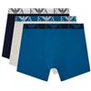 Emporio Armani Men's Bold Monogram 3-Pack Boxer Blue XL