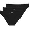 Hugo Triplet Micro Lettera da Donna 10281253 0, 001 Nero, L
