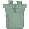 travelite zaino per il bagaglio a mano, zaino per laptop da 15,6 pollici, BASICS, zaino da viaggio con funzione roll-top, 60 cm, 35 litri