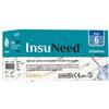 Mederys AGO PENNA SOMMINISTRAZIONE INSULINA INSUNEED GAUGE 31 6MM 100 PEZZI