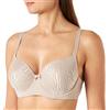 Selene, Reggiseno Contenitivo Donna con Ferretto Anti-Fastidio e Fascia Elasticizzata, Coppe Preformate in Tulle, Collezione Norma, Colore Terra, Taglia 4C