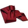 Avantgarde Cravatta sette pieghe bordeaux a pois made italy seta