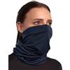 Merino.tech Scaldacollo Lana Merino - Foulard Uomo Lana Merino per Uomo e Donna (Navy)