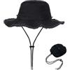 MLPKOI Cappello Donna Estivo, Cappello Pescatore Donna, Cappellini Protezione UV Traspirante Cappellini da Sole Pieghevole e Traspirante Bucket Hat per Spiaggia, Piscina,Viaggi