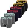 riverso RIVOle, boxer da uomo, confezione da 6 pezzi, biancheria intima, stile retrò, boxer elasticizzati, nero, grigio, blu, bianco, verde, rosso, arancione, giallo, S, M, L, XL, XXL, 3XL, 4XL, 5XL