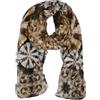 LUMBERJACK Sciarpa Donna 180x90 cm, Foulard Viscosa Poliestere Tie-Dye Marrone, Scialle Morbido Elegante, Idea Regalo