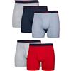 Hanes Boxer Briefs, Cool Dri Moisture-Wicking Underwear, Cotton No-Ride-up for Men, Multi-Packs Available Boxer Corti Uomo (Pacco da 6)