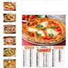Calendario da parete illustrato personalizzabile Facciamo la Pizza 32 x 49,5 cm personalizzate o neutre