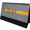 Calendario da tavolo mensile in cartoncino nero personalizzabile Eclisse Slim 22 x 14 cm personalizzate o neutre