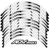 JAYWIS Decalcomanie per cerchioni Adesivo Per Ruota Di Motocicletta All'interno Del Mozzo Decalcomanie Nastro Riflettente A Strisce Per Cerchioni Accessori Per H&onda ADV350 Adv 350 Adesivi per ruote(Colore