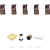 HOFFCAR Kit tagliando 4 FILTRI e 5L OLIO M compatibile con Jeep Renegade (BU) 1.6 Multijet 88kw dal 2014