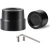 KATUR Kit bullone Dado Coperchio Coperchio assale Posteriore Moto Alluminio CNC per Harley Sportster XL 883 1200 Dyna Touring V-Rod Softai Glide (Nero)