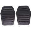 Pizgear Coperture del pedale della frizione del freno a pedale in gomma nera for auto, for Ford, for Focus, 1 MK1 1998-2005 Fusion 2001-201 Copripedale per auto(BLACK 2Pc)