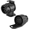 SPARKMOTO Adattatore 7 Poli a 13 Poli e Adattatore 13 Poli a 7 Poli per rimorchio Portabici Gancio Traino Auto,Set di 2 adattatori per rimorchio,12V adattatore presa carrello Impermeabile,norma ISO(A)