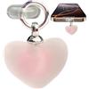 Generico Dust Plug Type C | Phone Charging Port Cover - Stable And Sturdy Portable Heart Shape Type C Charging Port Guard | Mobile Phones & Communication For Cell Phone Tablet Computer
