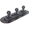 HYSHIKRA Piastra di base universale per montaggio a sfera da 25 mm | base di montaggio a 3 sfere con retro autoadesivo, compatibile con RAM Mounts B, braccio a doppia base