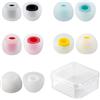 Keephifi 【10 pezzi/5 paia】 Cuscinetti auricolari KBEAR 07 in silicone, riduzione del rumore, auricolari in-ear con miglioramento vocale