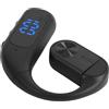 Alomejor Auricolare con Gancio Auricolare Singolo, Leggero, Che Nasconde il Rumore, Cuffie Wireless per Giochi e Chiamate, Design Confortevole (BLACK)