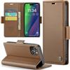 Phernykas Custodia a Libro Portafoglio per iPhone 15 Plus, RFID Magnetica | 3 Slot - Per Pendolarismo, Flip Cover Doppia Fibbia Laterale, Pelle PU Anti-Macchia, Supporto, Lavoro, Telefono Libretto