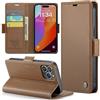 Phernykas Custodia a Libro Portafoglio per iPhone 15 Pro, RFID Magnetica | 3 Slot - Per Pendolarismo, Flip Cover Doppia Fibbia Laterale, Pelle PU Anti-Macchia, Supporto, Lavoro, Telefono Libretto