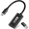 Guermok Scheda di acquisizione video, USB 3.0 da HDMI a USBC, 4K 1080P60 dispositivi di acquisizione per videoregistratore live streaming, compatibile con sistema Windows Mac OS per switch PS4/5