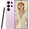 ULUCAN Telefono S25 Ultra Max 5G - 16GB di RAM, 1TB di spazio di archiviazione | Display AMOLED da 7,3 1440x3040 | Fotocamera Pro da 108MP e 72MP | Batteria da 8000mAh | Snapdragon 8Gen3,Pink-1TB