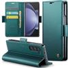 Phernykas Custodia a Libro Portafoglio per Samsung Galaxy Z Fold 5, RFID | 3 Slot - Per Pendolarismo, Flip Cover Doppia Fibbia Magnetica, Pelle PU Anti-Macchia, Supporto, Lavoro, Telefono Libretto