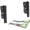 JHMHCOQ Kit Cornice Autoradio Dash Kit Doppio Din Stereo Pannello Fascia Con Cablaggio Aftermarket Radio Per Toyota Per Rav4 Per Celica Per Highlander FJ Per Cruiser Per Yaris Mascherina Pannello Radio