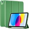 ProCase Custodia per iPad A16 di 11a/10a generazione con portapenne, verde foresta