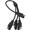 AOYUDJ Cavo splitter SAE Y 18AWG SAE da 1 a 2/3/4 di alimentazione di ricarica connettori automobilistici cavo splitter a Y per batteria rimorchio da campeggio