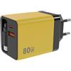 Generico Caricabatterie Ritrattile per Telefono | Blocco di ricarica rapida multiporta da 80W - Caricabatterie con cavo retrattile | per Cellulare Tablet Computer Portatile Ufficio Viaggi