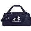 Under Armour Unisex Undeniable 5.0 Small Duffle Bag - Midnight Navy / Midnight Navy / Metallic Silver - Small