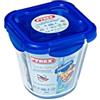 Pyrex 1451029 recinto Forma Alta con Coperchio, 12 x 12 cm, Vetro, Trasparente, 0,8 L