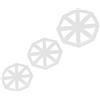 Fdit 3pcs/set bandierine formine per decorazione torte taglierine fondente DIY strumento per festa di compleanno