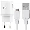 LG CARICABATTERIE ORIGINALE CASA FAST CHARGING USB MCS-H05ER 1.8A +CAVO TYPE C WHITE BULK PER SMARTPHONE