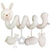 Bankeep Spirale attività Bambino Animali Giocattolo di Peluche Sospeso - Giocattoli Sensoriali Sviluppo per Passeggino, Letto, Seggiolino Auto