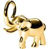 Purelei Flowing Strength Charm - Ciondolo a forma di elefante con zirconi, portafortuna per collane, in acciaio inox placcato oro 14 K/18 K, impermeabile, 23 x 20 mm, Acciaio inossidabile, Zirconie