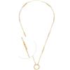 Jewels by Leonardo, collana con clip e mix Caronna, lunga catena con clip in acciaio inox dorato, elementi in madreperla e acciaio inox, lunghezza 70-72,4 cm, regalo per donne - 024917, 70 cm, Acciaio