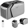 VEVOR Condizionatore Portatile da Campeggio 4850 BTU, Climatizzatore a Doppio Tubo per Tenda e Camper, con Telecomando e Controllo Touch, Temperatura Regolabile 16-32℃, Portata d'Aria 200 m³/h, 58dB