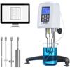 VEVOR Viscosimetro Rotativo Digitale Tester di Viscosità da Laboratorio 10-100000 mPa·s Precisione ±2%, 100-240 V, Viscosimetro per Lavorazione di Vernice 4 Pin Sonda di Temperatura Display LCD