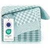 Blumtal Set Strofinacci Cucina Cotone - Canovacci Cucina Cotone 100% - Stracci Cucina Elevata Assorbenza - Certificati Oeko-Tex - 50x70cm - 5 Pezzi - Verde Menta