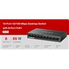 Mercusys Switch Desktop 10 porte 10/100 PoE+ - Mercusys MS110P