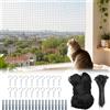 exatta Rete per Gatti Balcone,3x10 m Rete Protezione Gatti Balcone con Accessori | Rete Protezione Balcone per Gatti,Resistente ai Morsi,Ai Raggi UV e alle Intemperie,per Balconi,Scale,Terrazzee e Finestre