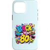 Funny Eighties 80s Costume Party Back to Custodia per iPhone 16 Pro Max Back to 80s Nostalgia Roller Skate Boombox Cassette Tape anni '80